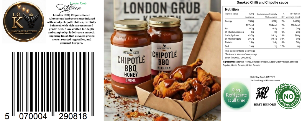 London Grub Kitchen Chipotle Sauce 370ml