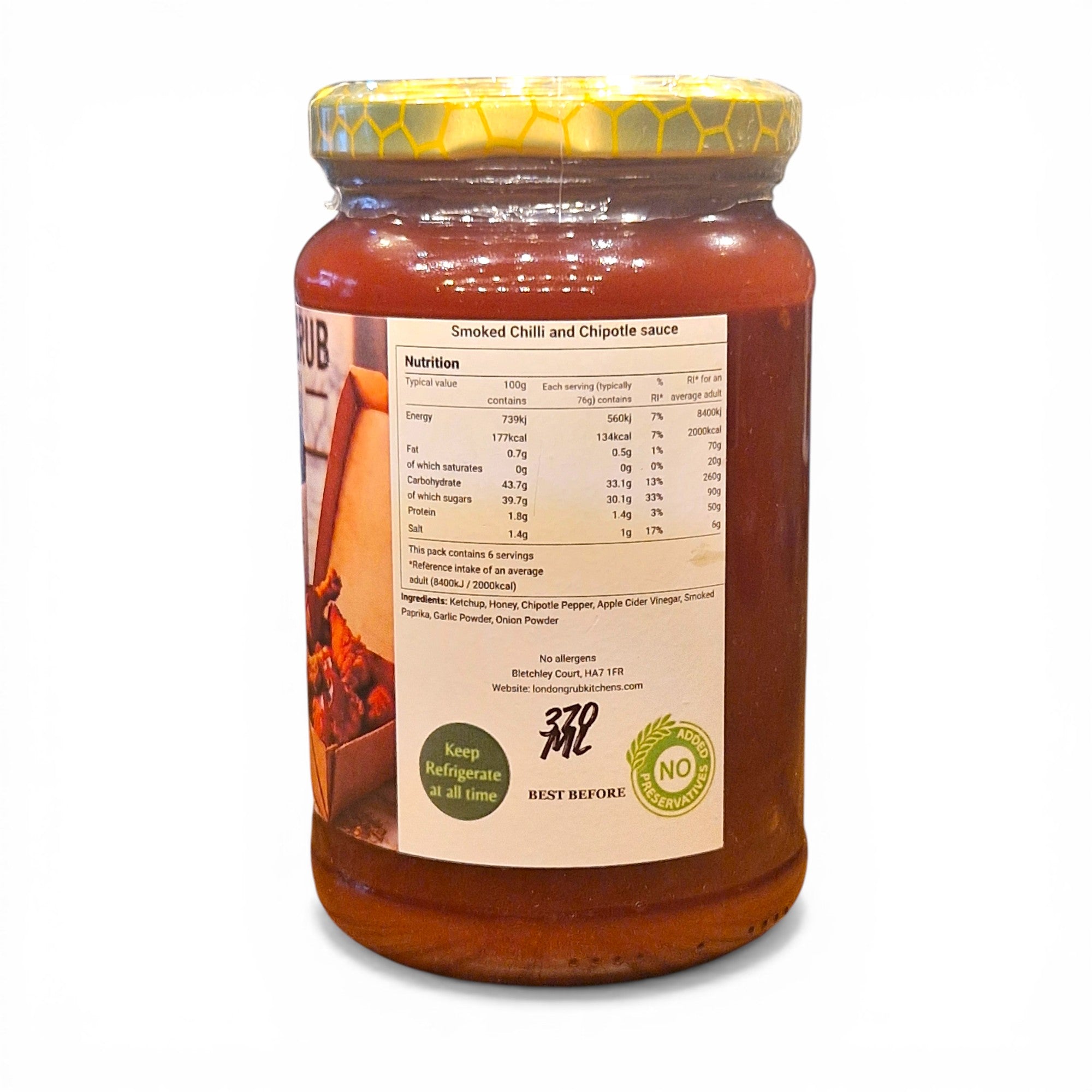 London Grub Kitchen Chipotle Sauce 370ml
