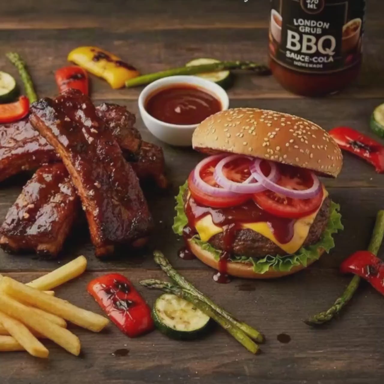 London Grub Kitchen Barbecue Cola Sauce 370ml
